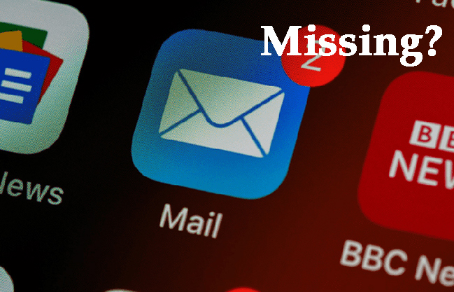 how to fix mail icon missing on iphone