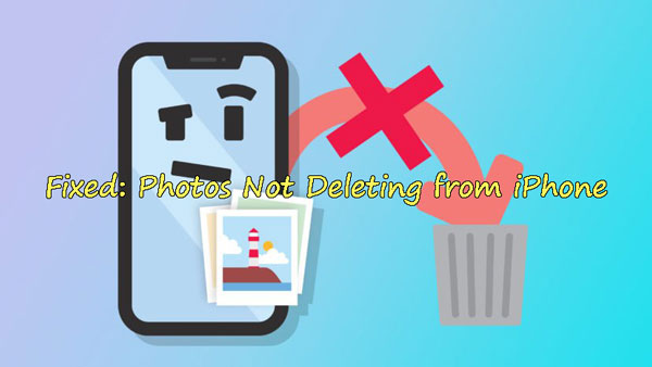 fix photos not deleting from iphone
