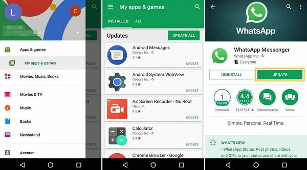 whatsapp cant send or receive messages