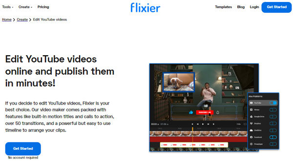 flixier cut youtube