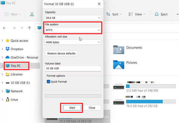 format usb on win to smoothly download songs to usb