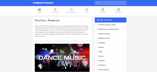 freetone for free music download ringtones