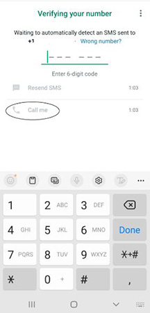 get code from call me