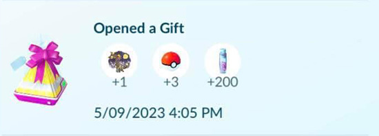 get stardust from gift