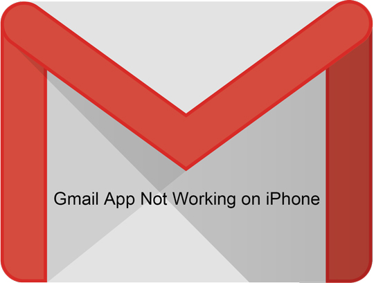 gmail app not working on iphone