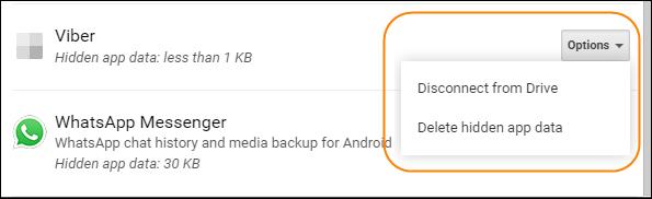 hidden app data