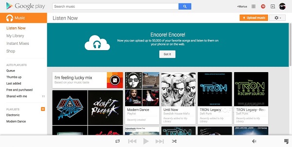 google play music web play