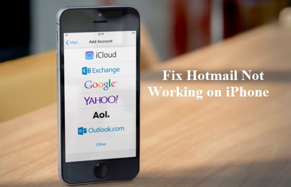 hotmail not working on iphone