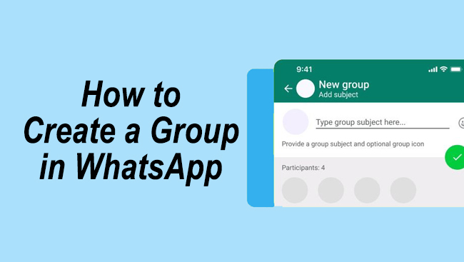 how to create a group in whatsapp