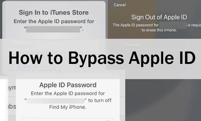 how to bypass apple id password