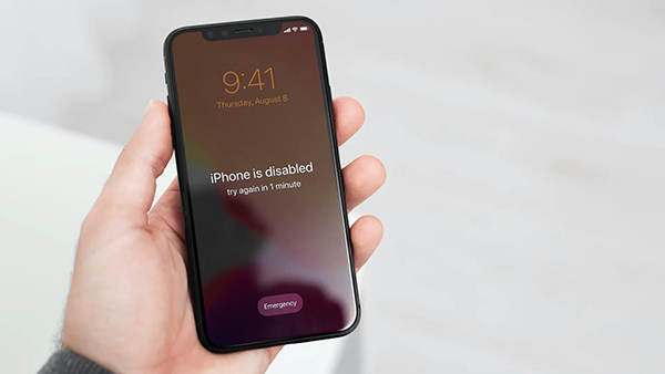 iphone is disabled and won't connect to itunes