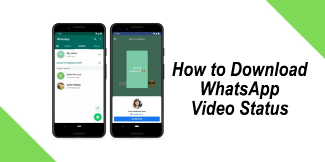 how to download whatsapp video status