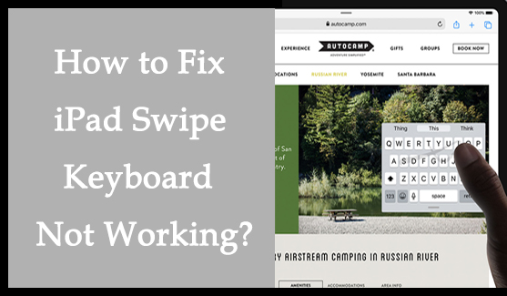 fix ipad swipe keyboard not working
