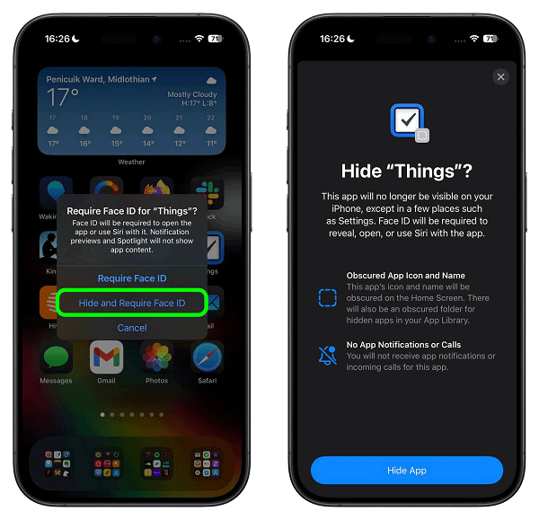how to hide apps on iphone