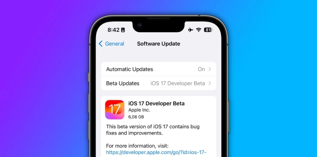 how to install ios 17 beta