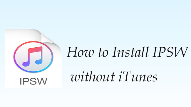 install ipsw with or without itunes
