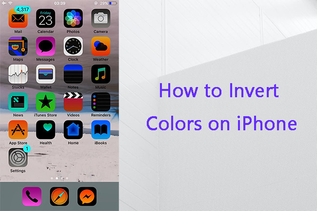 how to invert colors on iphone