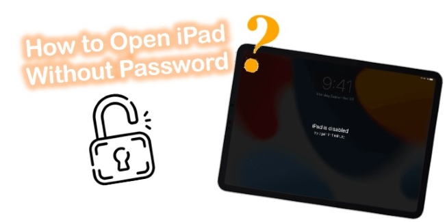 how to open ipad without password