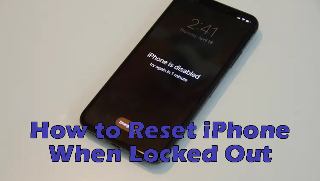 reset iphone password when locked out