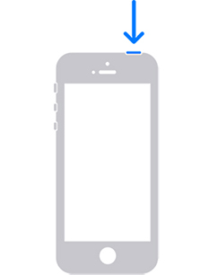 restart iphone SE (1st generation), 5, or earlier