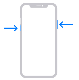 how to restart iphone x with buttons