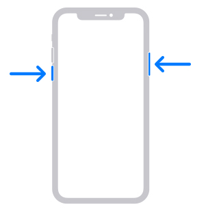 restart iphone X