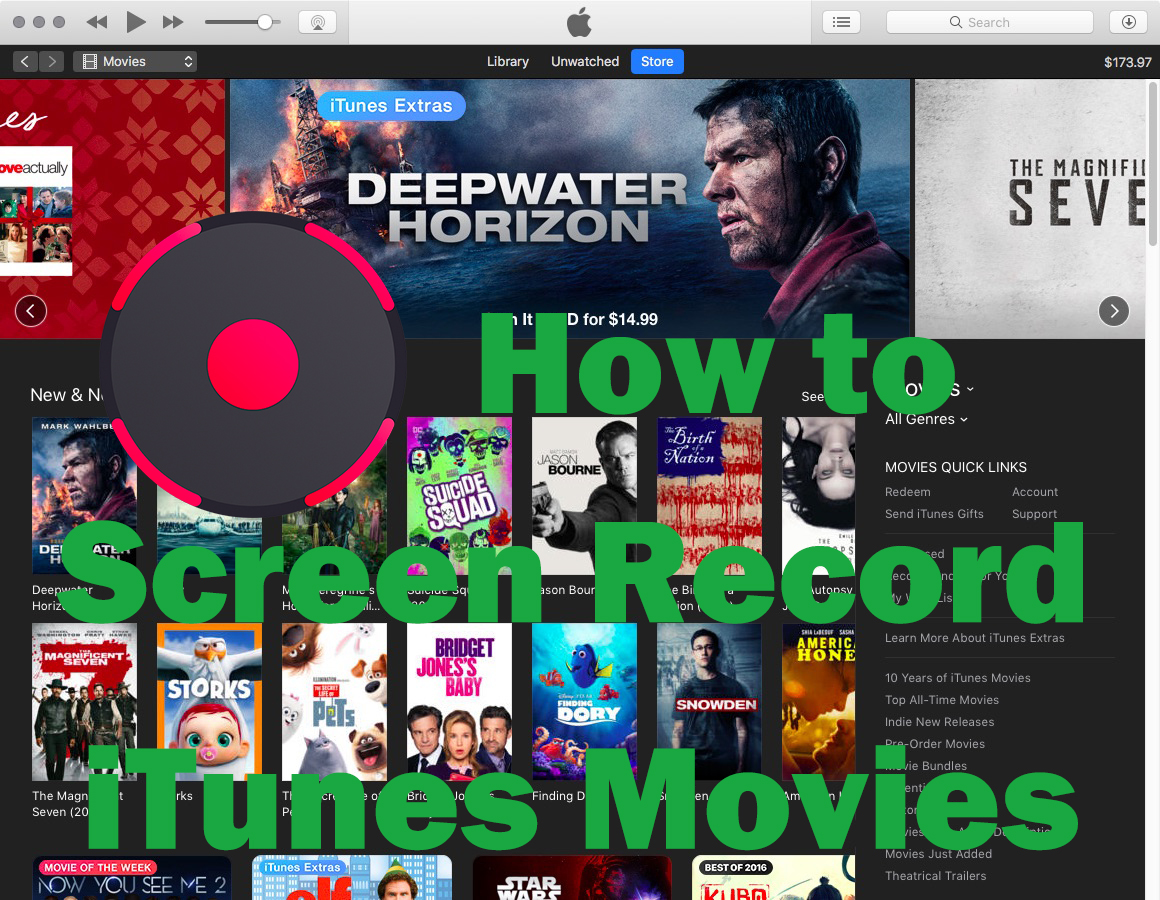 how to record itunes movies