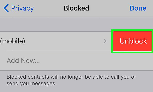 how to unblock someone in whatsapp
