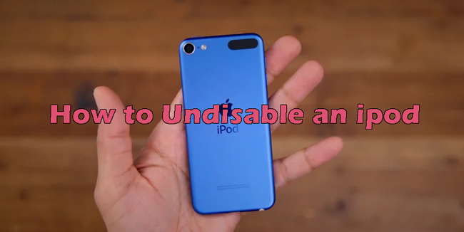 how to undisable an ipod