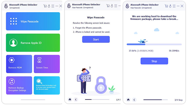 how to use appgeeker iphone unlocker