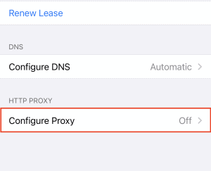 configure proxy