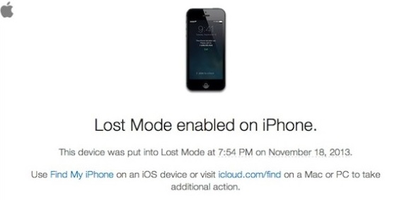 enable iphone lost mode