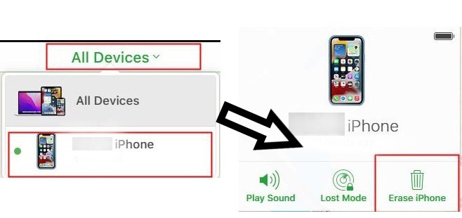 unlock disabled iphone via icloud