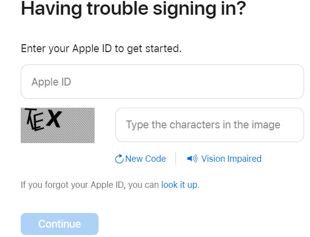 change password for apple id