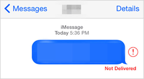 imessage blue but not delivered