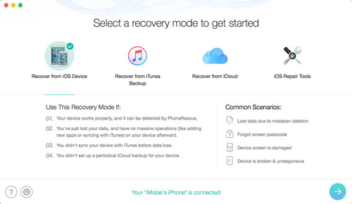 phonerescue for ios data recovery