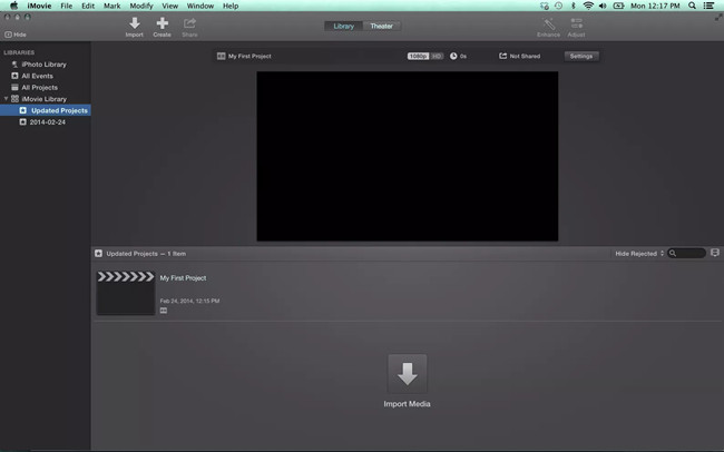 import mov video file to imovie