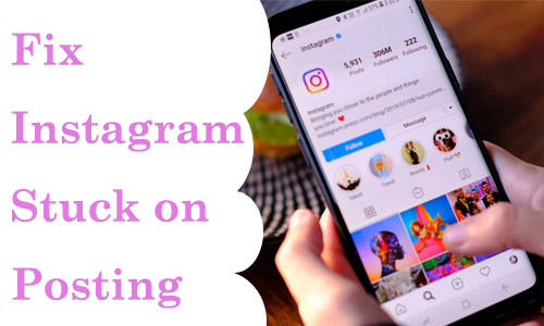 instagram post stuck on posting