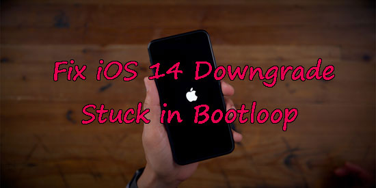 ios 14 downgrade stuck in bootloop