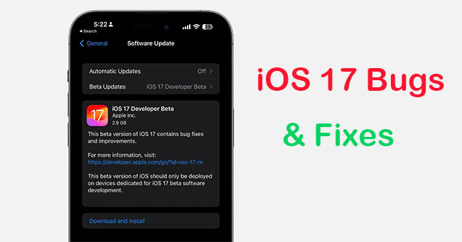ios 17 bugs and fixes