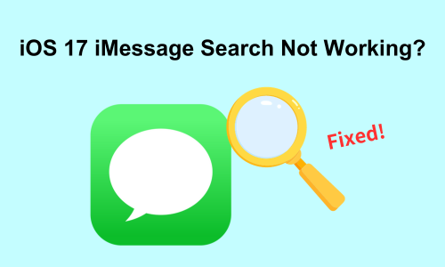 imessage search not working on ios 17
