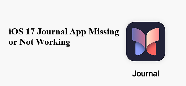 ios 17 journal app missing