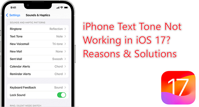 ios 17 text tone not working