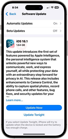 update your iphone