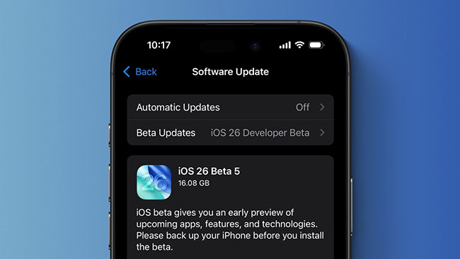 ios 26 beta 5