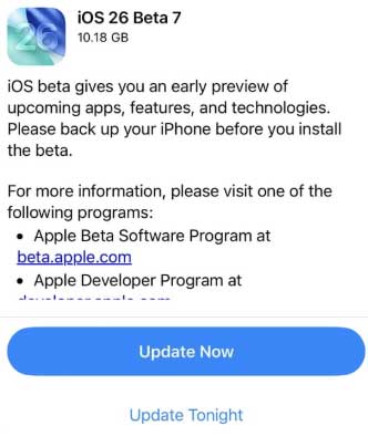 ios 26 beta 7