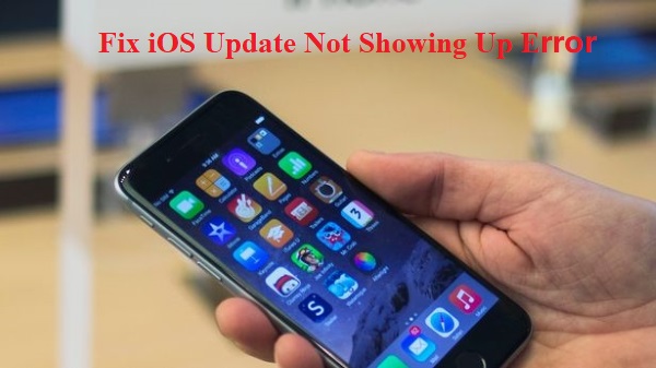 ios update not showing up error