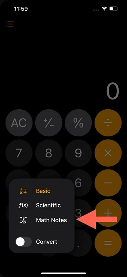 ios 18 math notes not working
