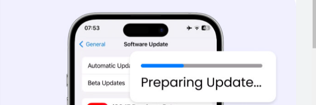ios 18 stuck on preparing update