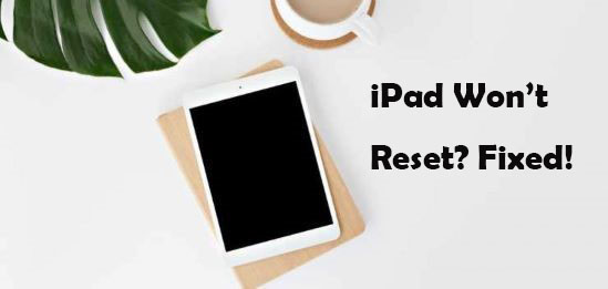 ipad won't reset